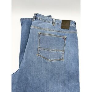 Tommy Bahama Jeans Mens 46x32 Blue Stretch Denim Relaxed Straight Leg Pants